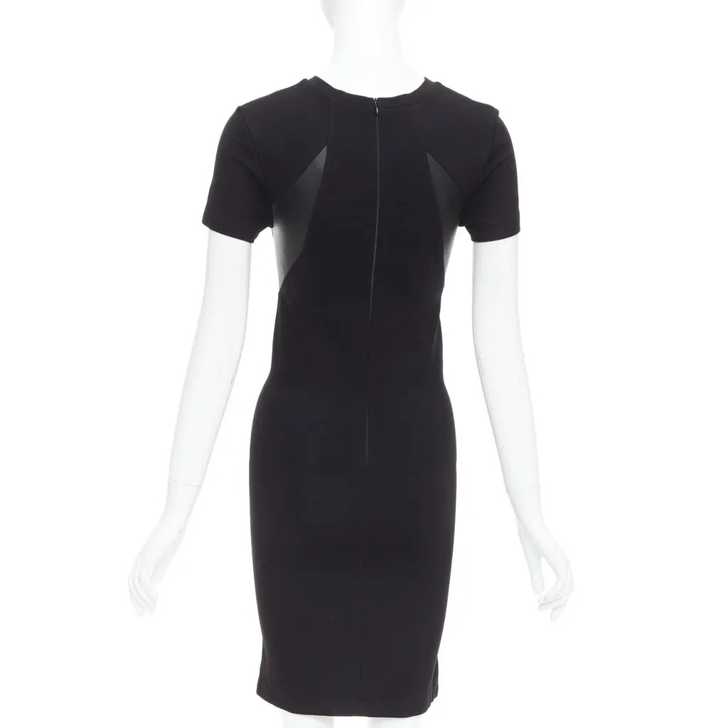 MCQ Leather Bodycon Dress Black Polyester Very good - Box View
