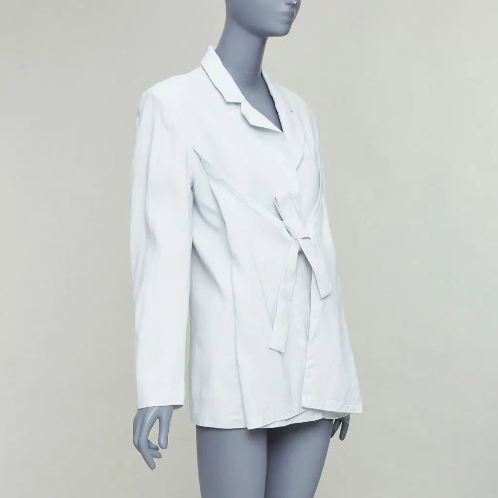 Jacquemus Hemp Wool Blazer Blue Fair - Model View
