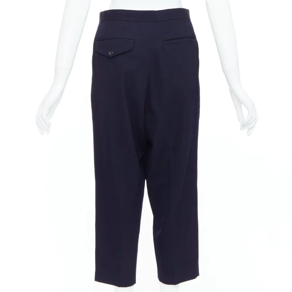 Comme Des Garcons Balloon Cropped Pants Navy Wool Very good - Box View