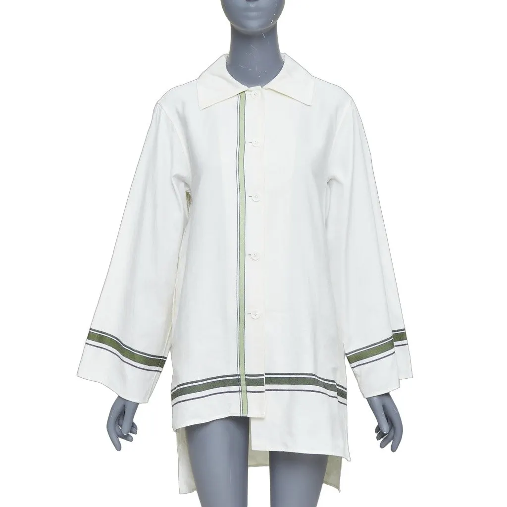 Unsigned Ecru Cotton Top Ecru Cotton Very good - Front View