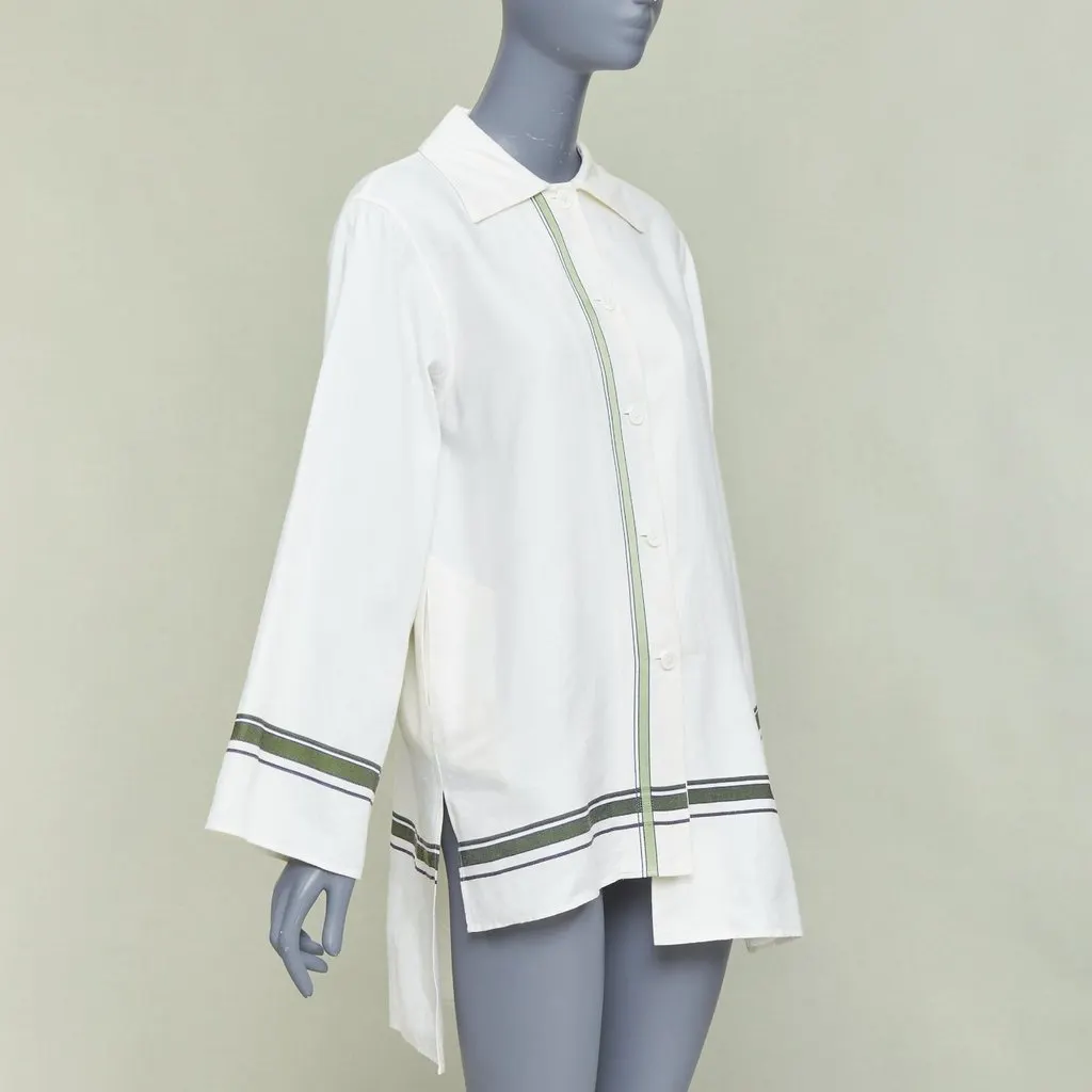 Unsigned Ecru Cotton Top Ecru Cotton Very good - Inside View