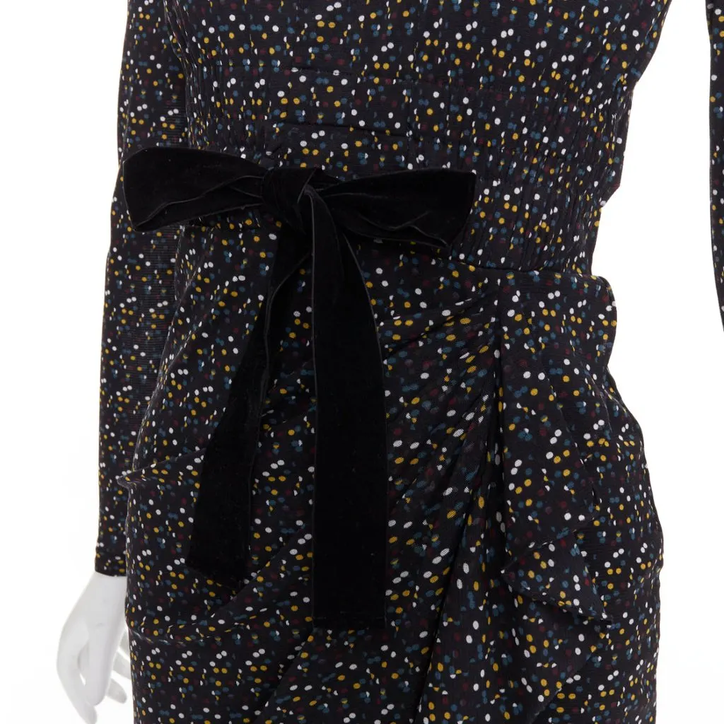 Diane von Furstenberg Black Dress Black Polyamide Very good - Back View