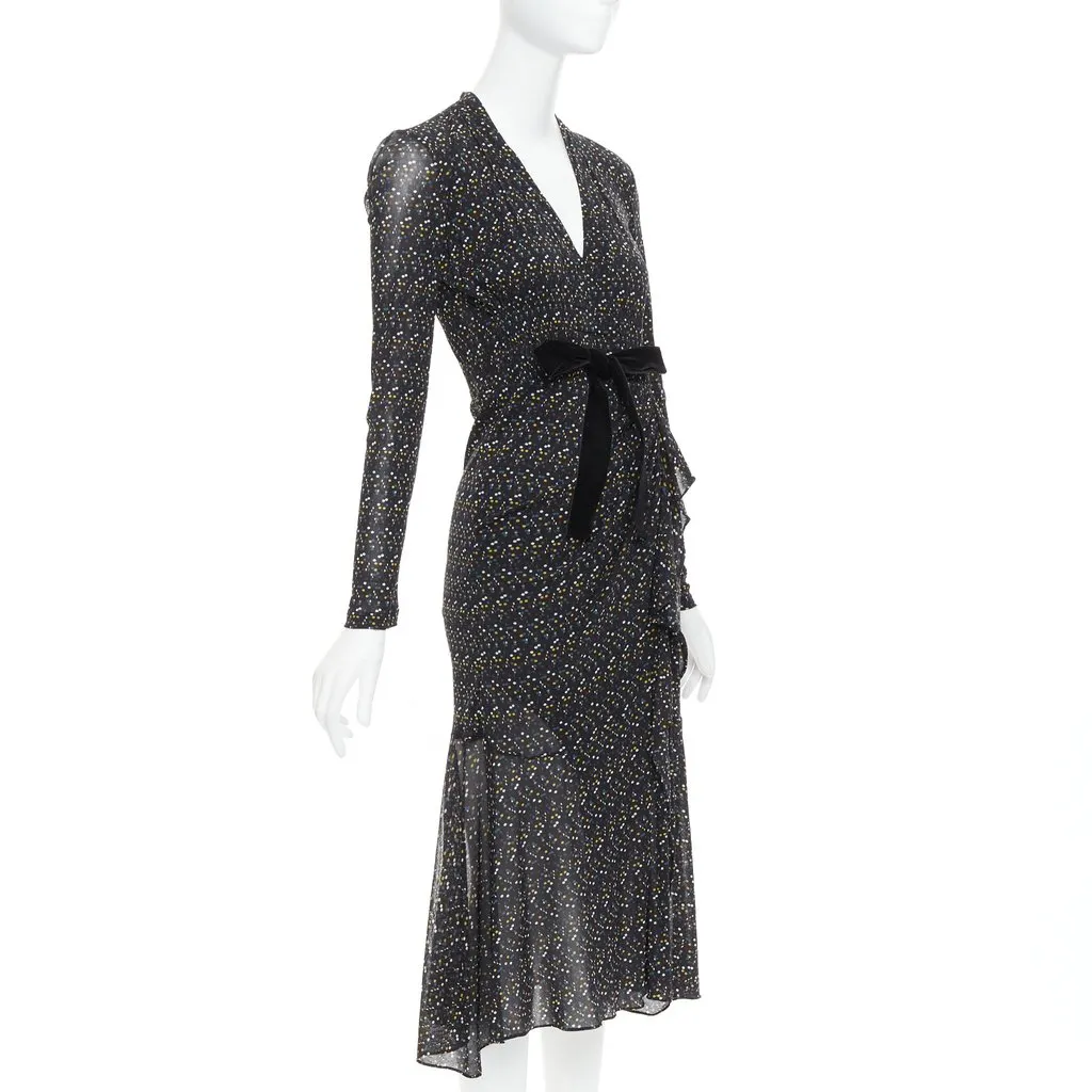 Diane von Furstenberg Black Dress Black Polyamide Very good - Inside View