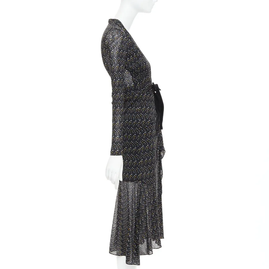 Diane von Furstenberg Black Dress Black Polyamide Very good - Model View