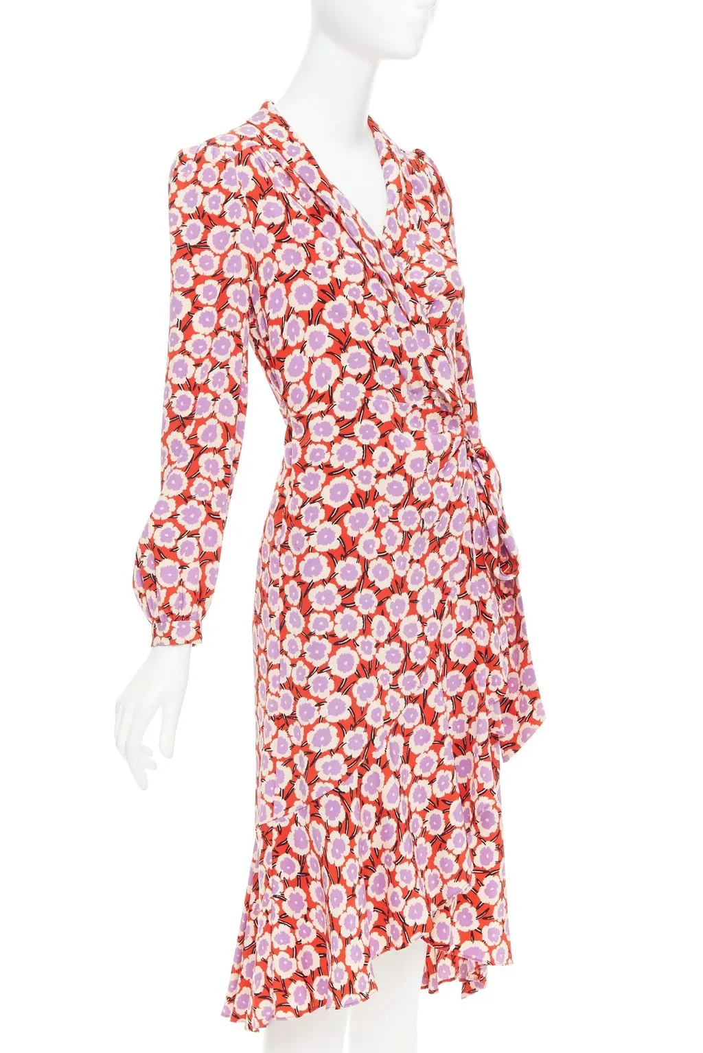 Diane von Furstenberg Carla Red Silk Very good - Inside View
