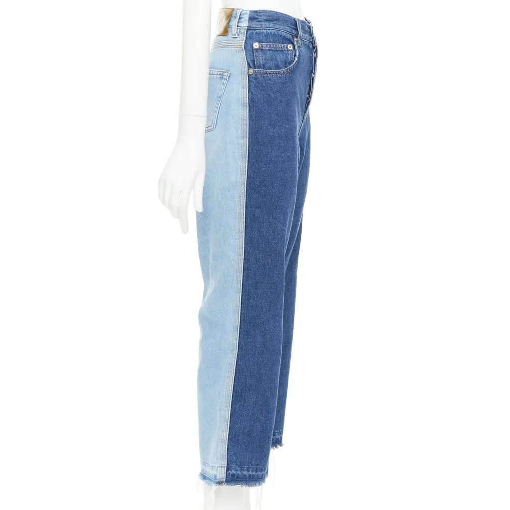 Loewe Blue Cotton Jeans Blue Cotton Good - Front View