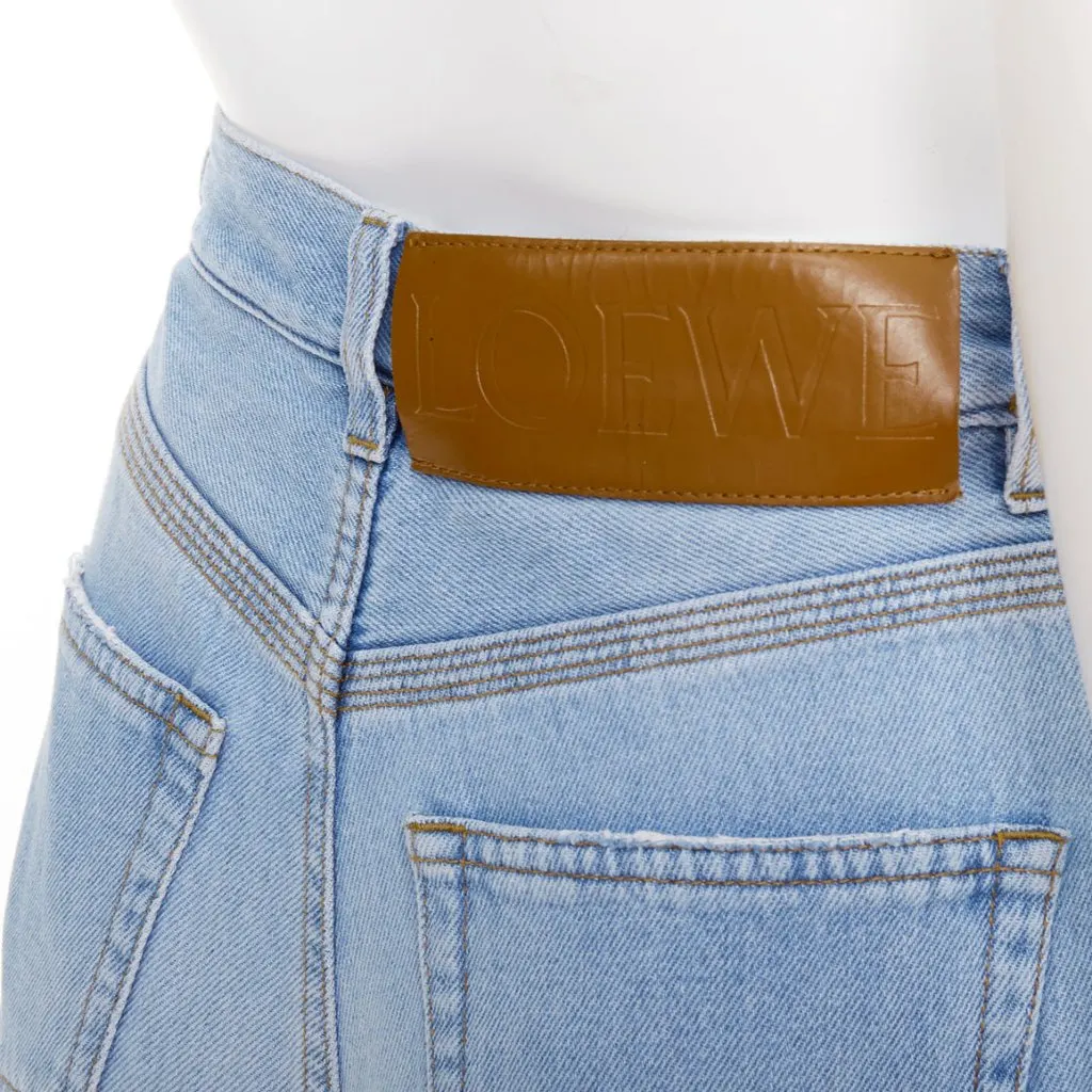 Loewe Blue Cotton Jeans Blue Cotton Good - Back View