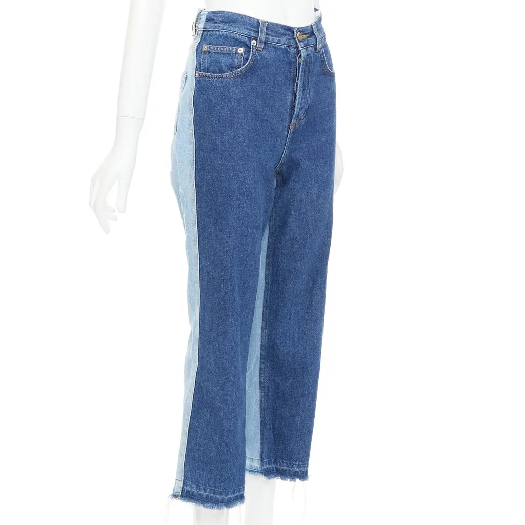Loewe Blue Cotton Jeans Blue Cotton Good - Model View