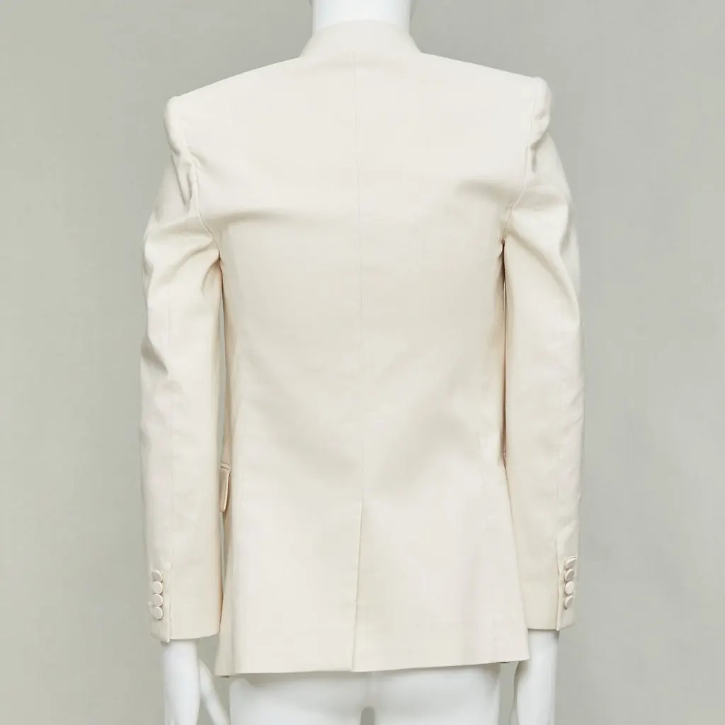 Saint Laurent Ecru Silk Jacket Beige Silk Good - Box View