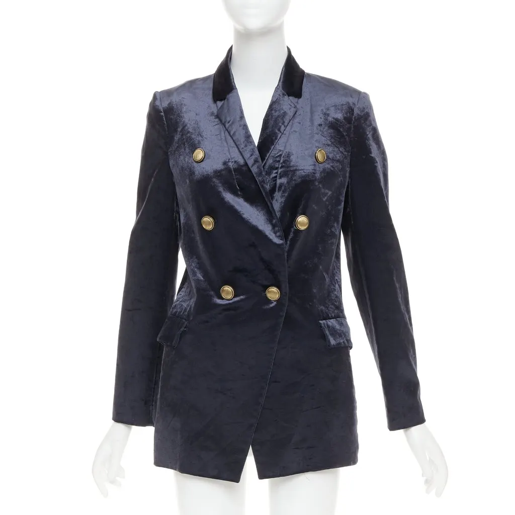 Brunello Cucinelli Navy Cotton Jacket Navy Cotton Very good - Front View