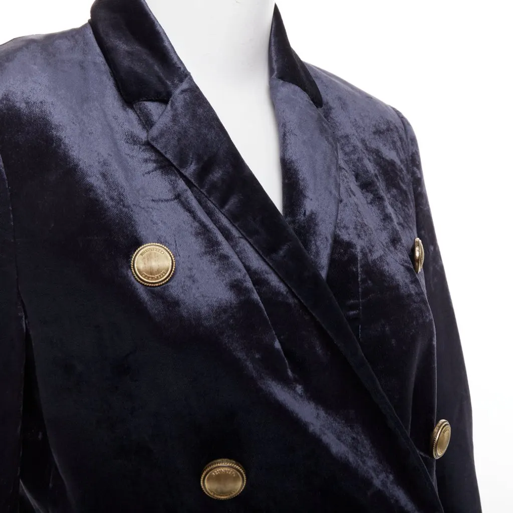 Brunello Cucinelli Navy Cotton Jacket Navy Cotton Very good - Back View