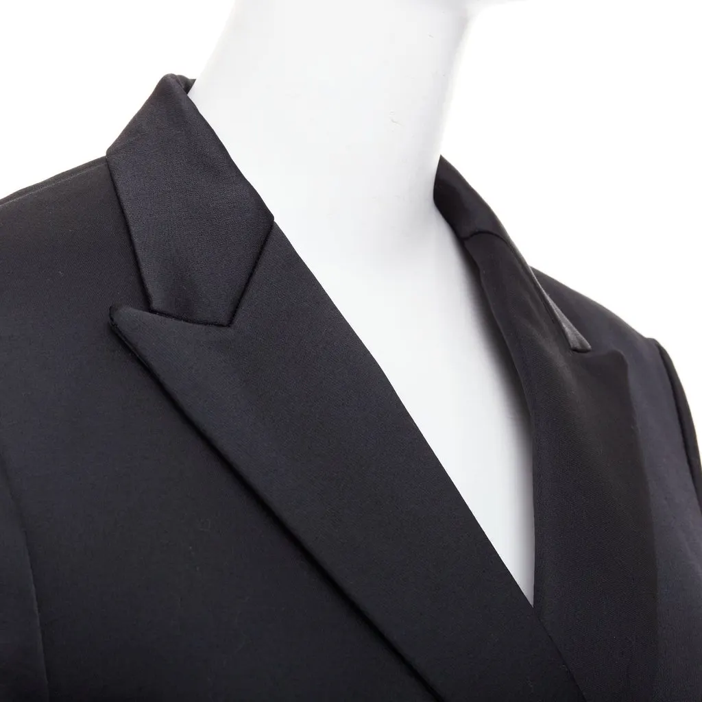 Unsigned Black Polyester Jacket Black Polyester Very good - Back View