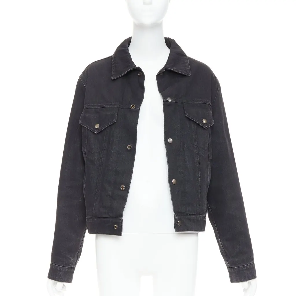 Saint Laurent Black Denim Jacket Black Denim Very good - Inside View