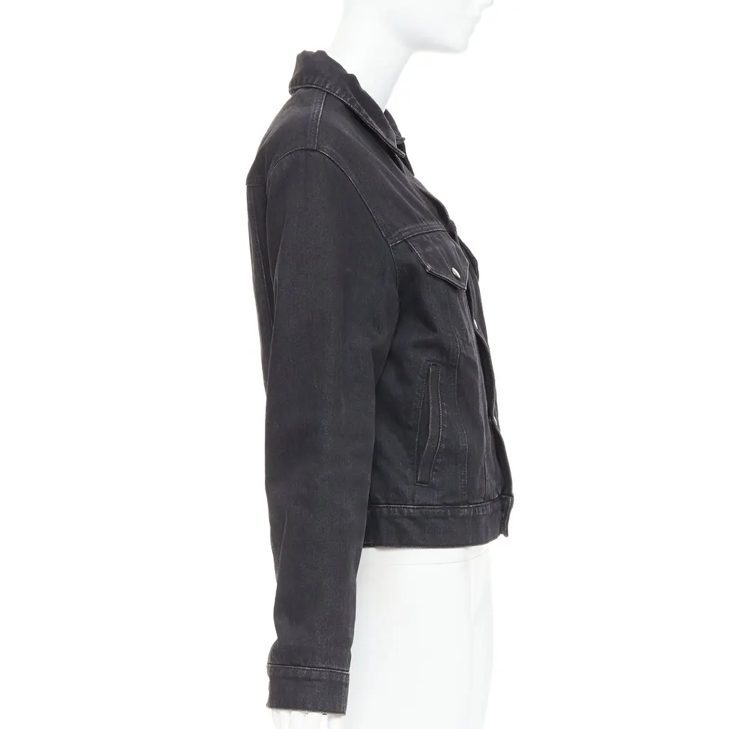 Saint Laurent Black Denim Jacket Black Denim Very good - Box View