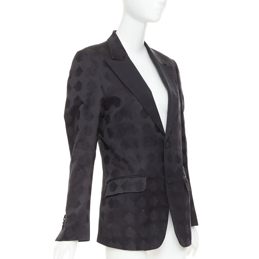 Gucci Black Silk Jacket Black Silk Fair - Model View