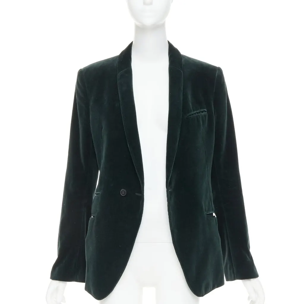 Haider Ackermann Green Velvet Jacket Green Velvet Good - Inside View