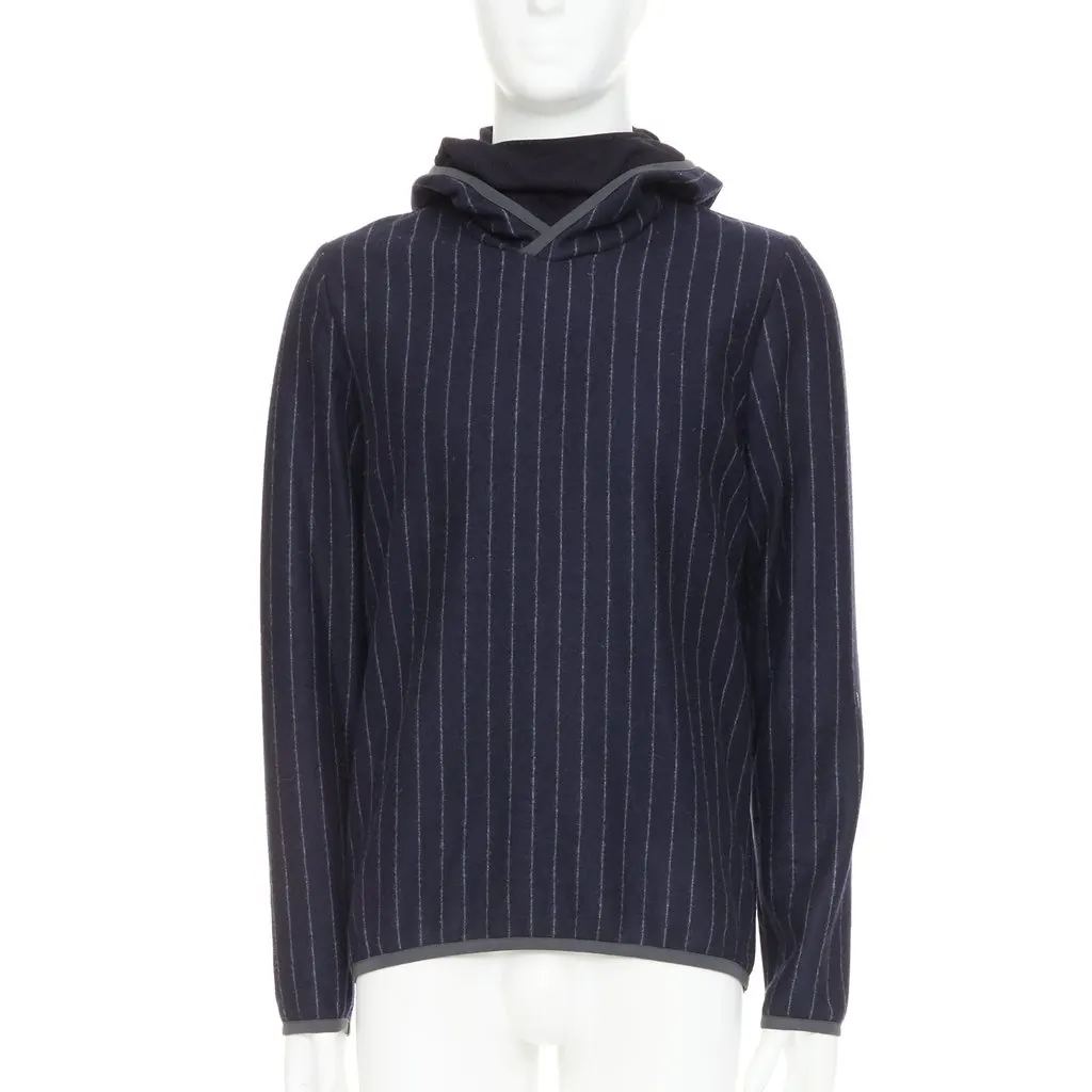 Unsigned Drone Hood Navy Wool Very good - Front View