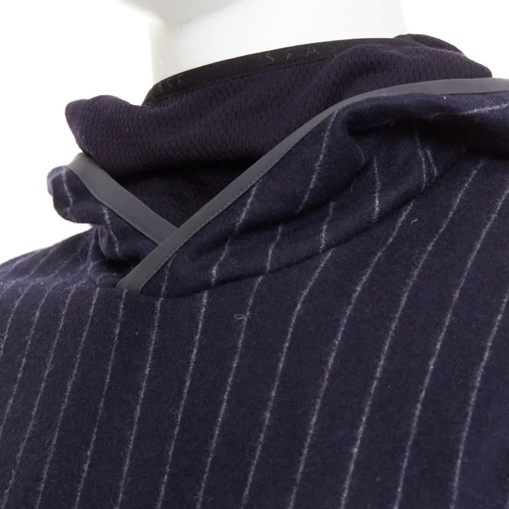 Unsigned Drone Hood Navy Wool Very good - Back View