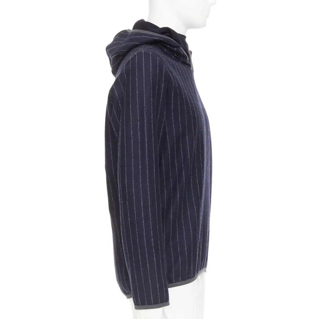 Unsigned Drone Hood Navy Wool Very good - Model View