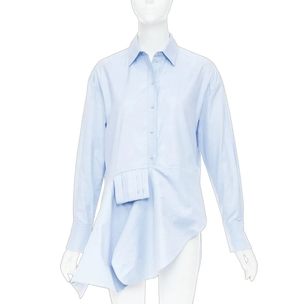 Vvb Victoria Beckham Blue Cotton Top Blue Cotton Fair - Front View