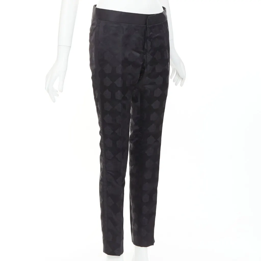 Gucci Black Silk Trouser Black Silk Good - Inside View