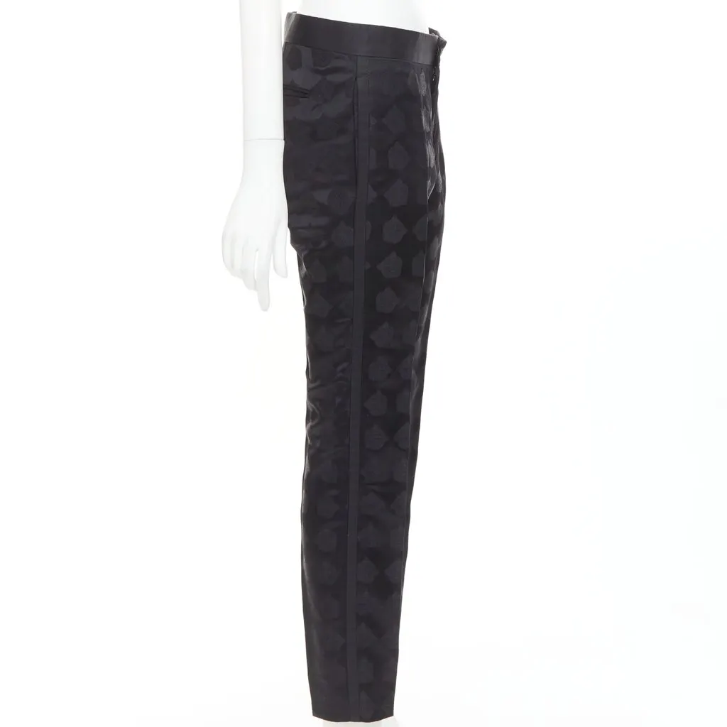 Gucci Black Silk Trouser Black Silk Good - Model View