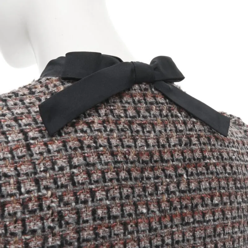 Red Valentino Tweed Skirt Set Red Tweed Never worn - Back View