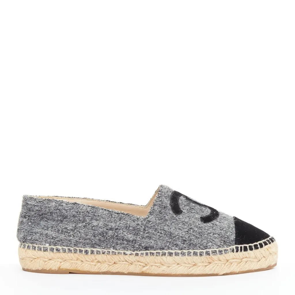 Chanel Grey Espadrilles Grey Very good - Back View