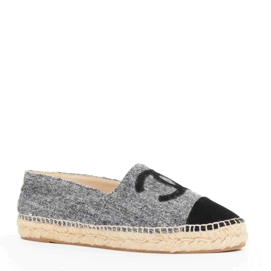 Chanel Grey Espadrilles Grey Very good - Inside View