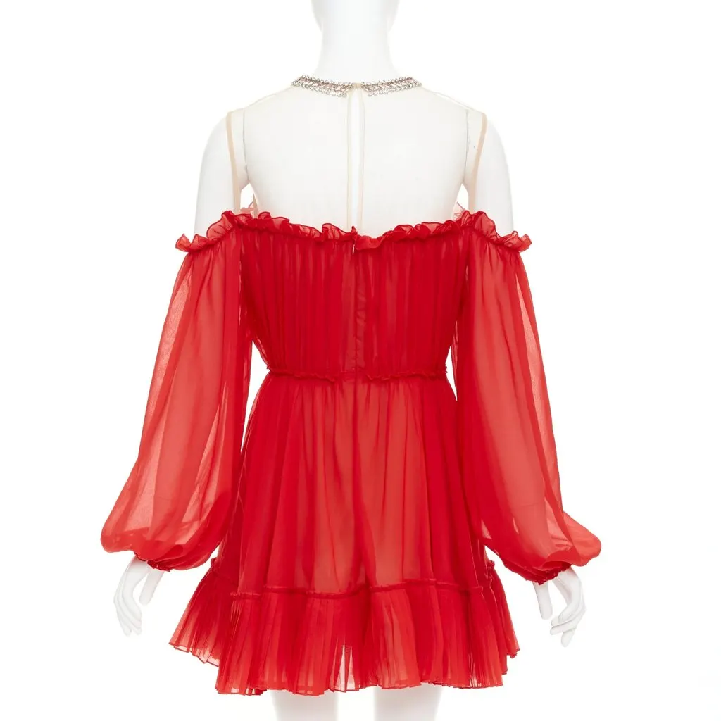 Giambattista Valli Red Polyester Dress Red Polyester Good - Box View