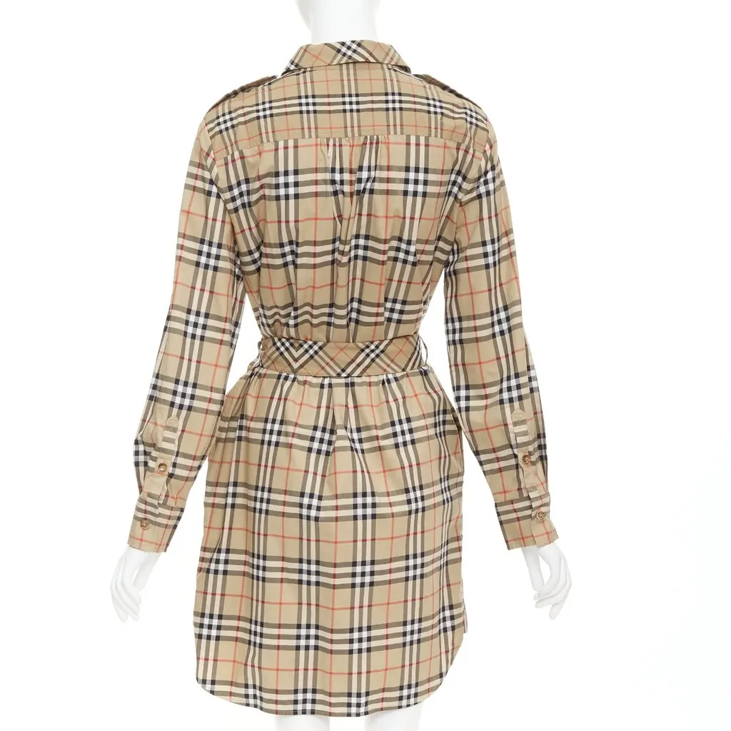 Burberry Brown Cotton Dress Brown Cotton Very good - Box View