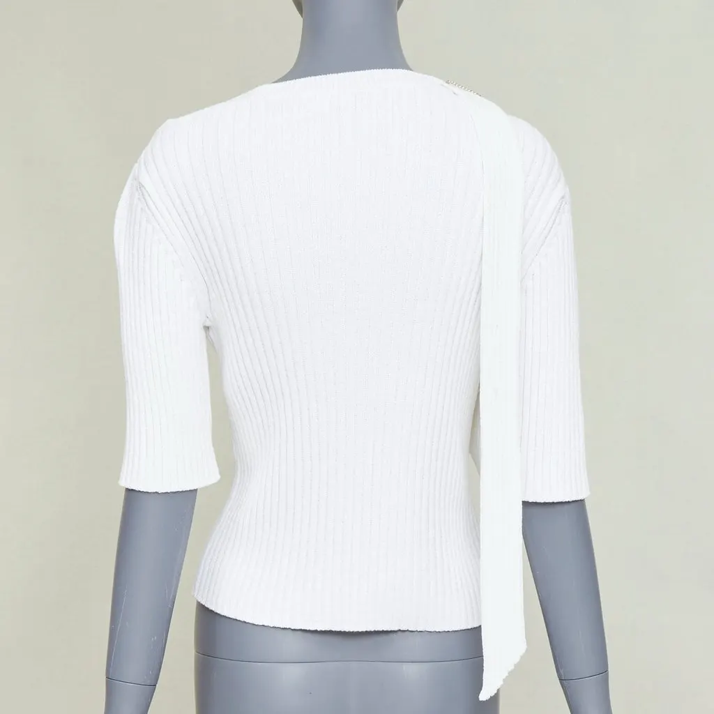 Chanel White Cotton Knitwear White Cotton Very good - Box View