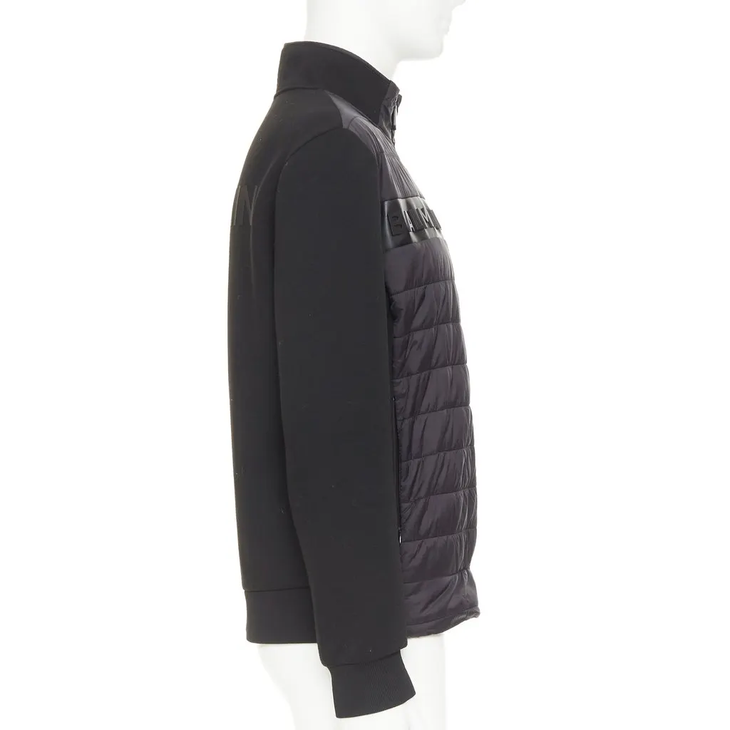 Balmain Black Polyester Coat Black Polyester Good - Box View