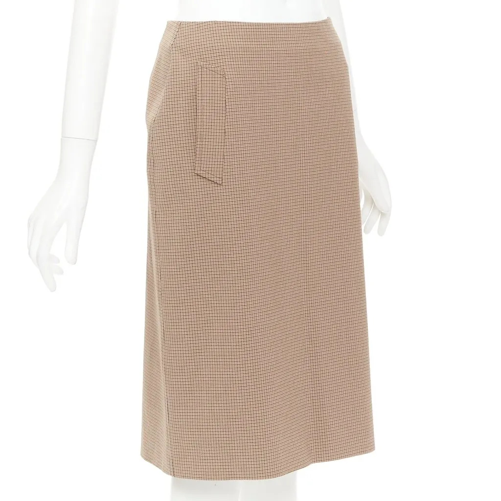 Prada Brown Polyester Skirt Brown Polyester Very good - Inside View