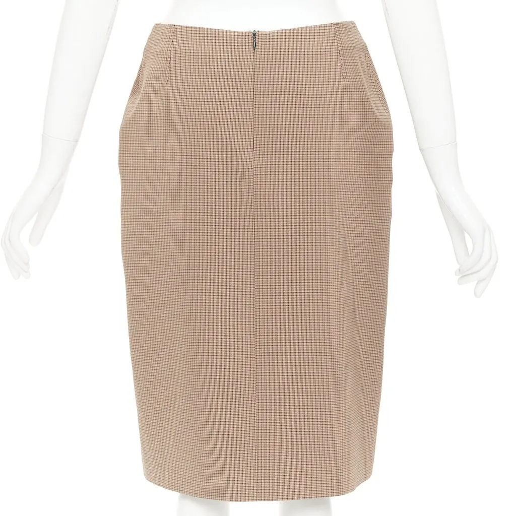 Prada Brown Polyester Skirt Brown Polyester Very good - Box View
