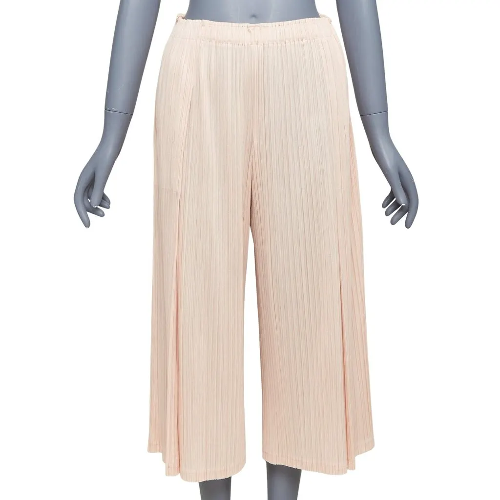 Issey Miyake Pink Polyester Trouser Pink Polyester Very good - Front View
