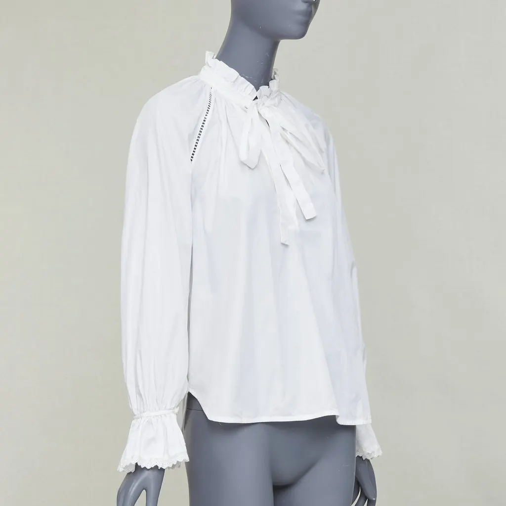 Lee Mathews White Cotton Top White Cotton Very good - Inside View