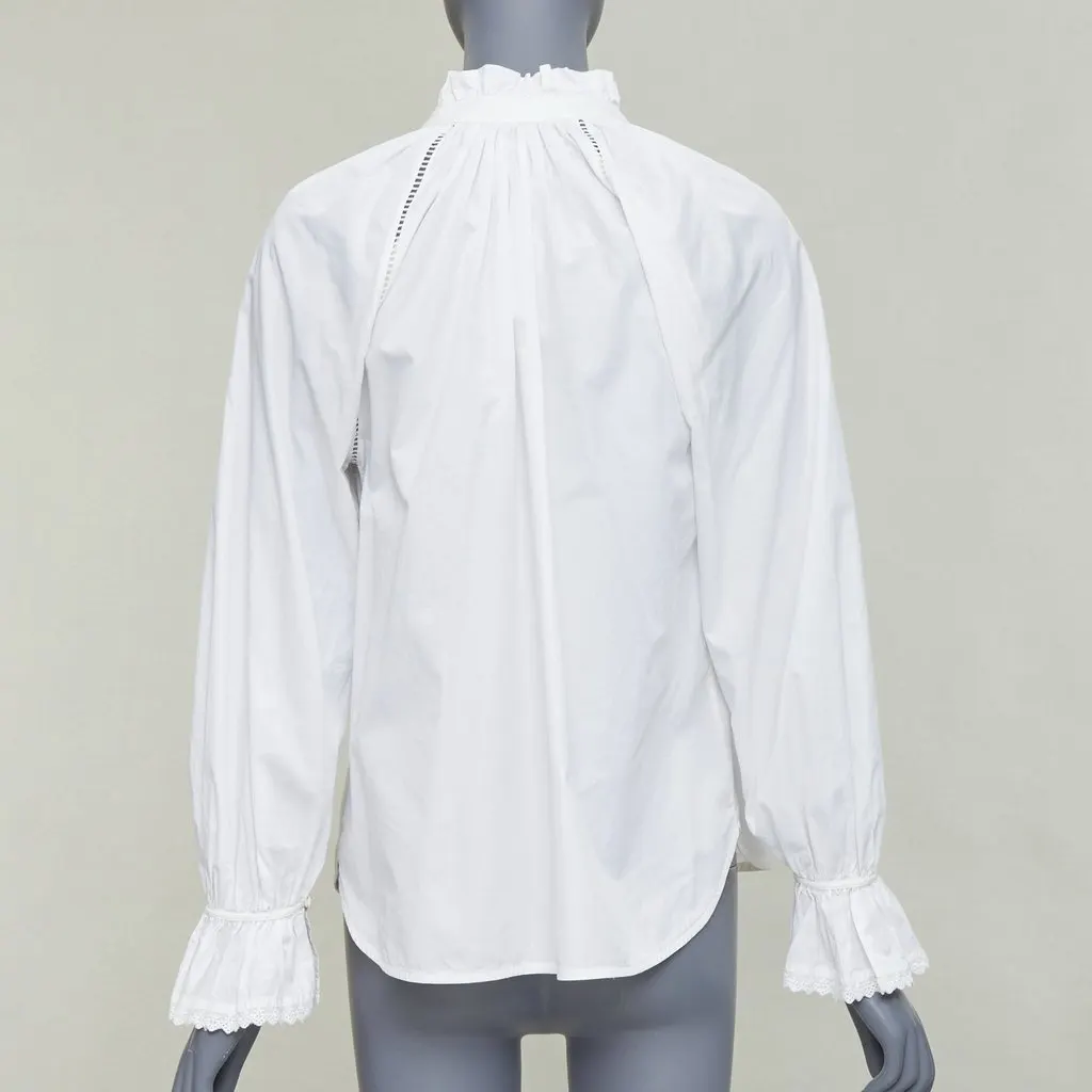 Lee Mathews White Cotton Top White Cotton Very good - Box View
