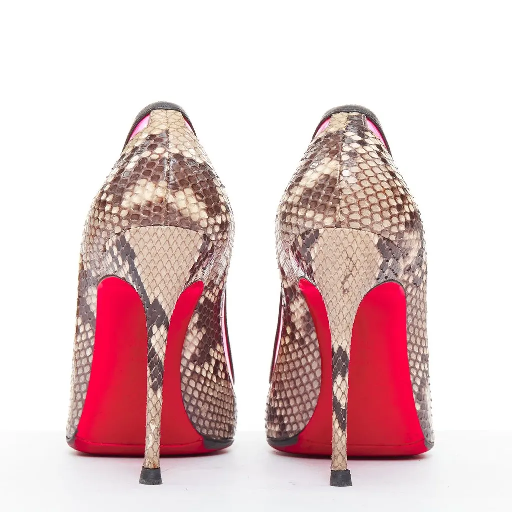 Christian Louboutin Paulina Beige Leather Very good - Box View