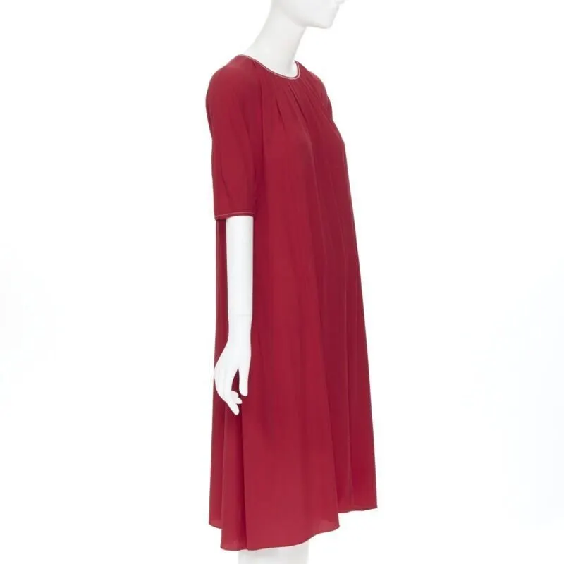 Marni Overstitched Dress Red Viscose Never worn - Inside View