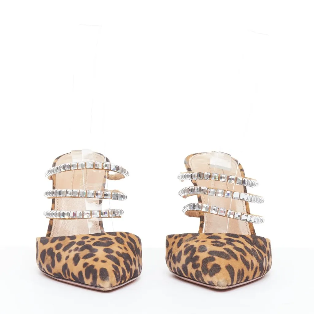 Aquazzura Donata Brown Suede Good - Inside View