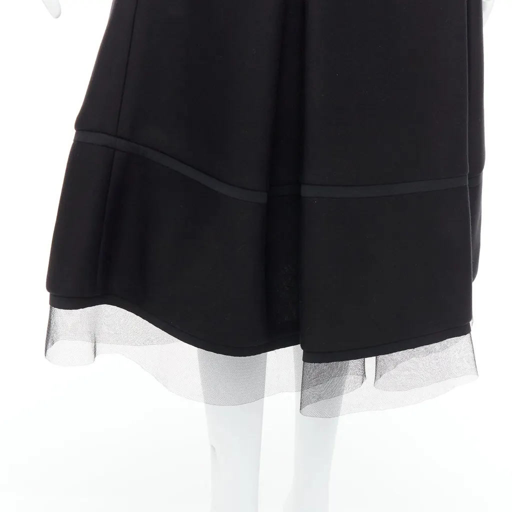 Donna Karan Scuba Tulle Skirt Black Polyester Never worn - Back View