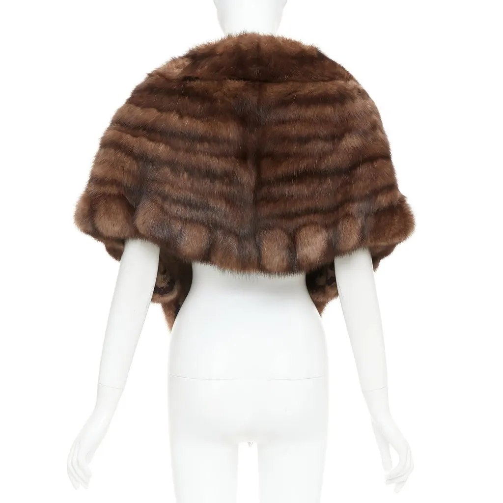 Unsigned Brown Fur Scarf Brown Fur Very good - Box View