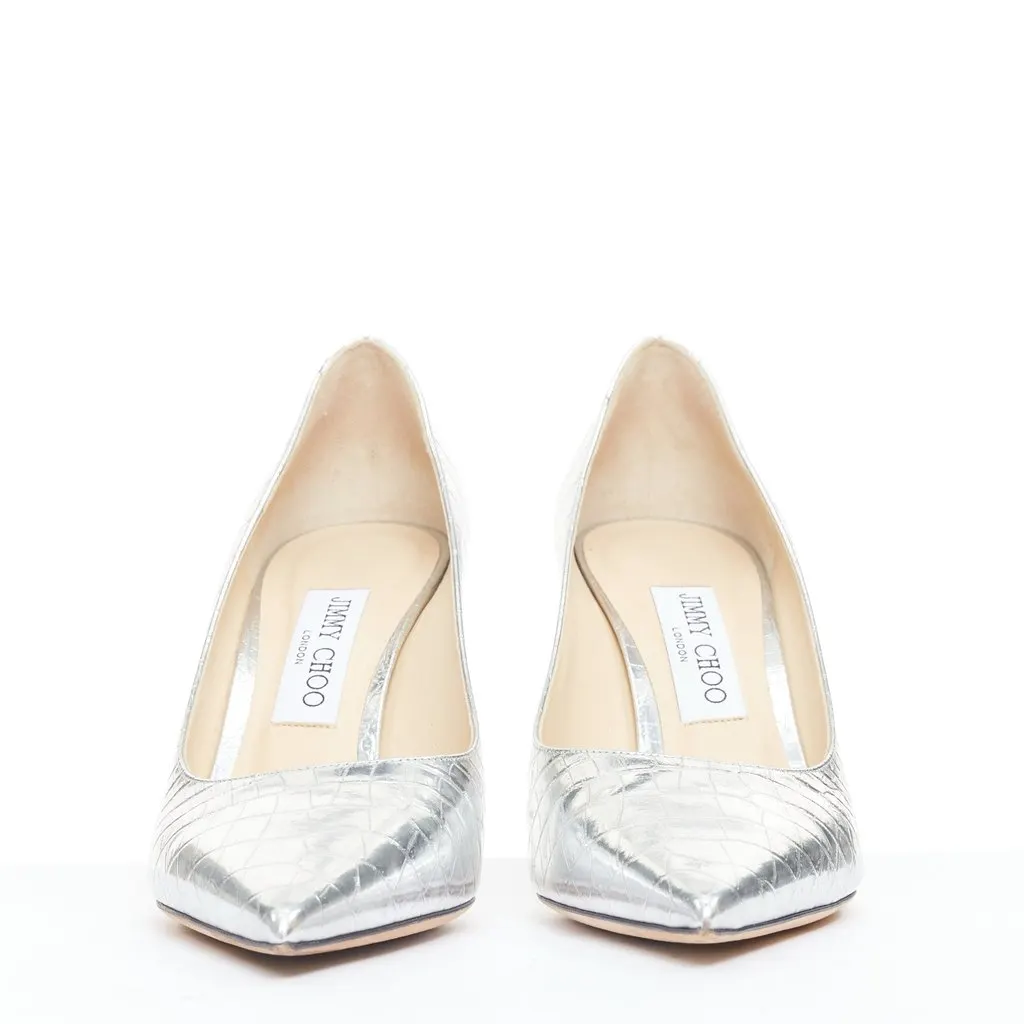 Jimmy Choo Love Silver Leather Good - Inside View