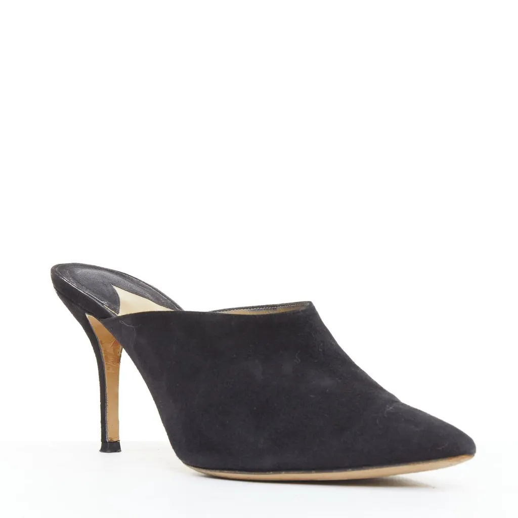 Paul Andrew Certosa Black Suede Fair - Back View