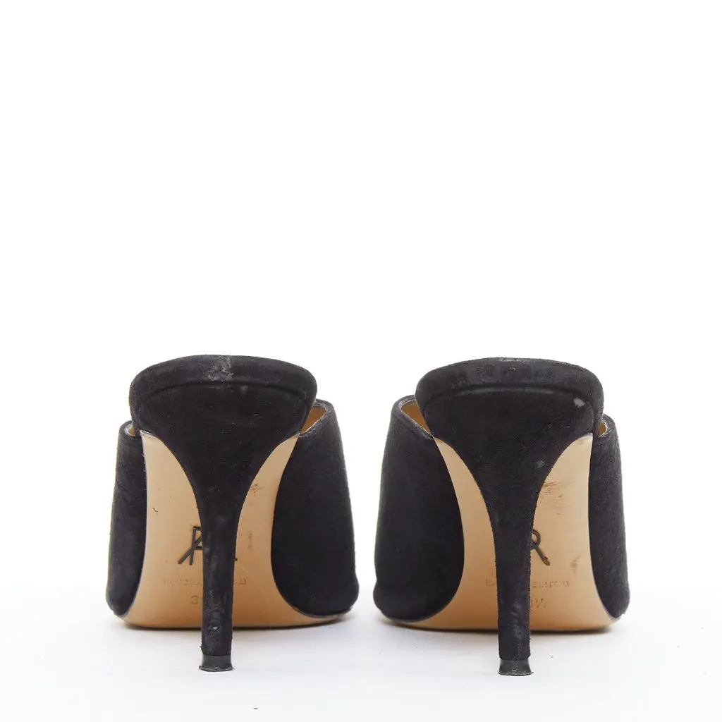 Paul Andrew Certosa Black Suede Fair - Box View