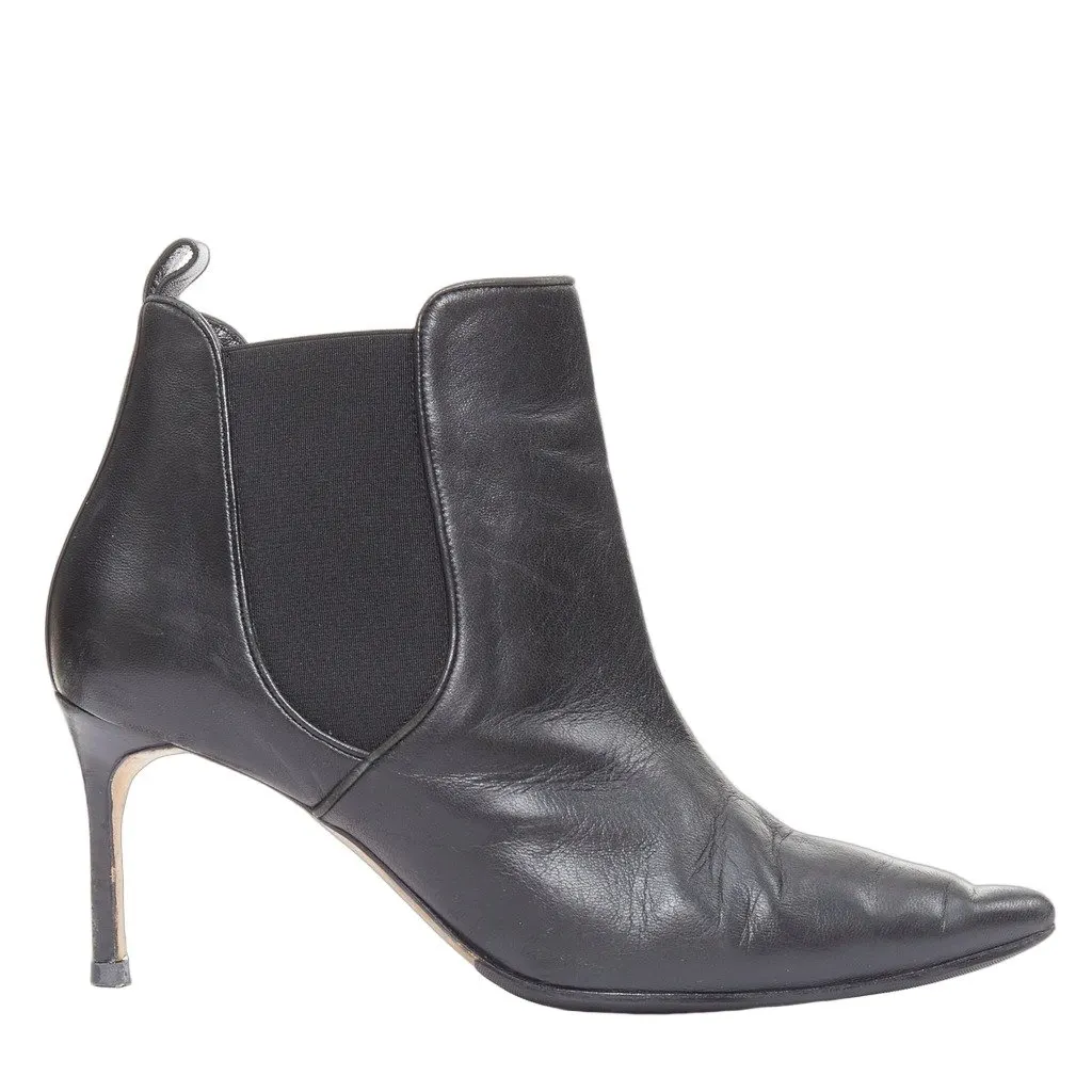 Manolo Blahnik MultiColor Leather Boots MultiColor Leather Fair - Front View