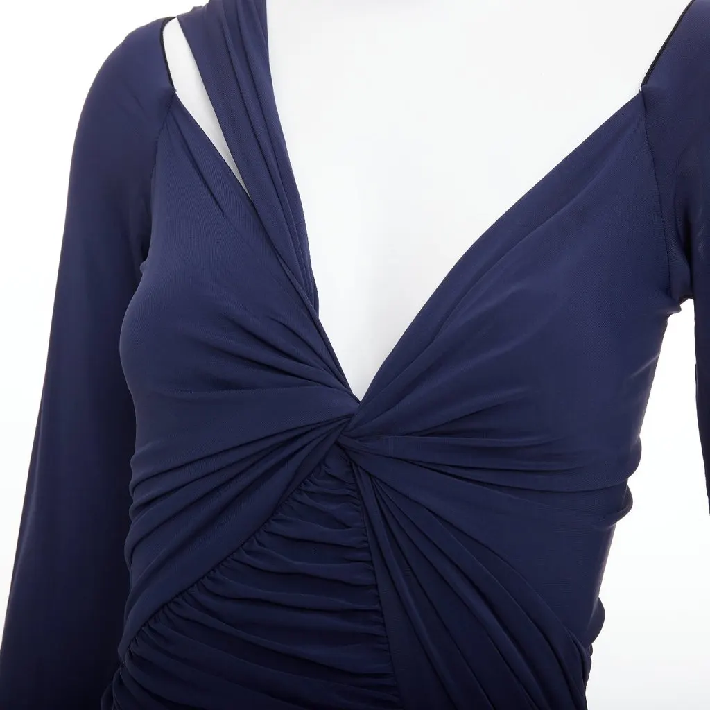 Donna Karan Navy Viscose Dress Navy Viscose Very good - Back View