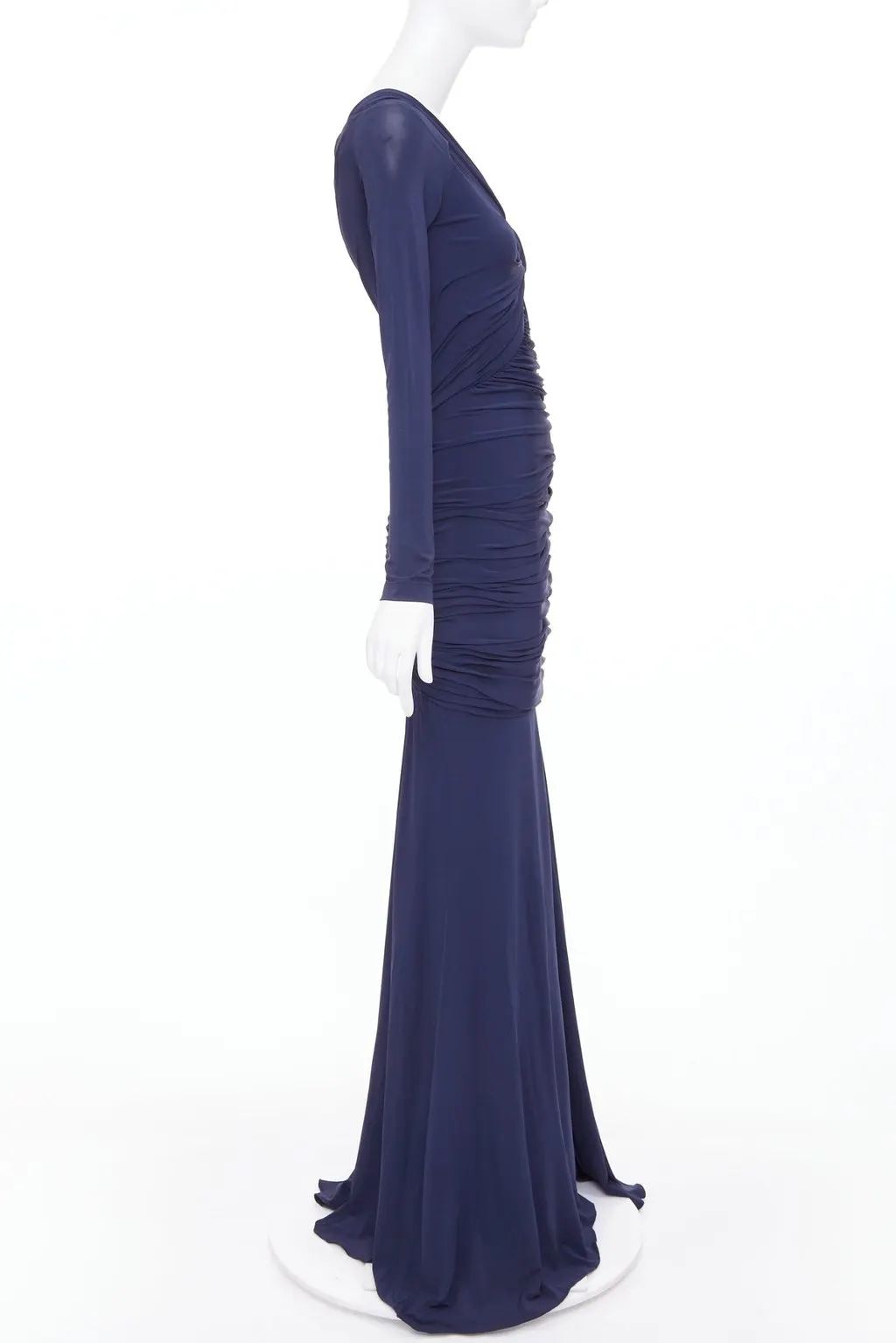 Donna Karan Navy Viscose Dress Navy Viscose Very good - Model View
