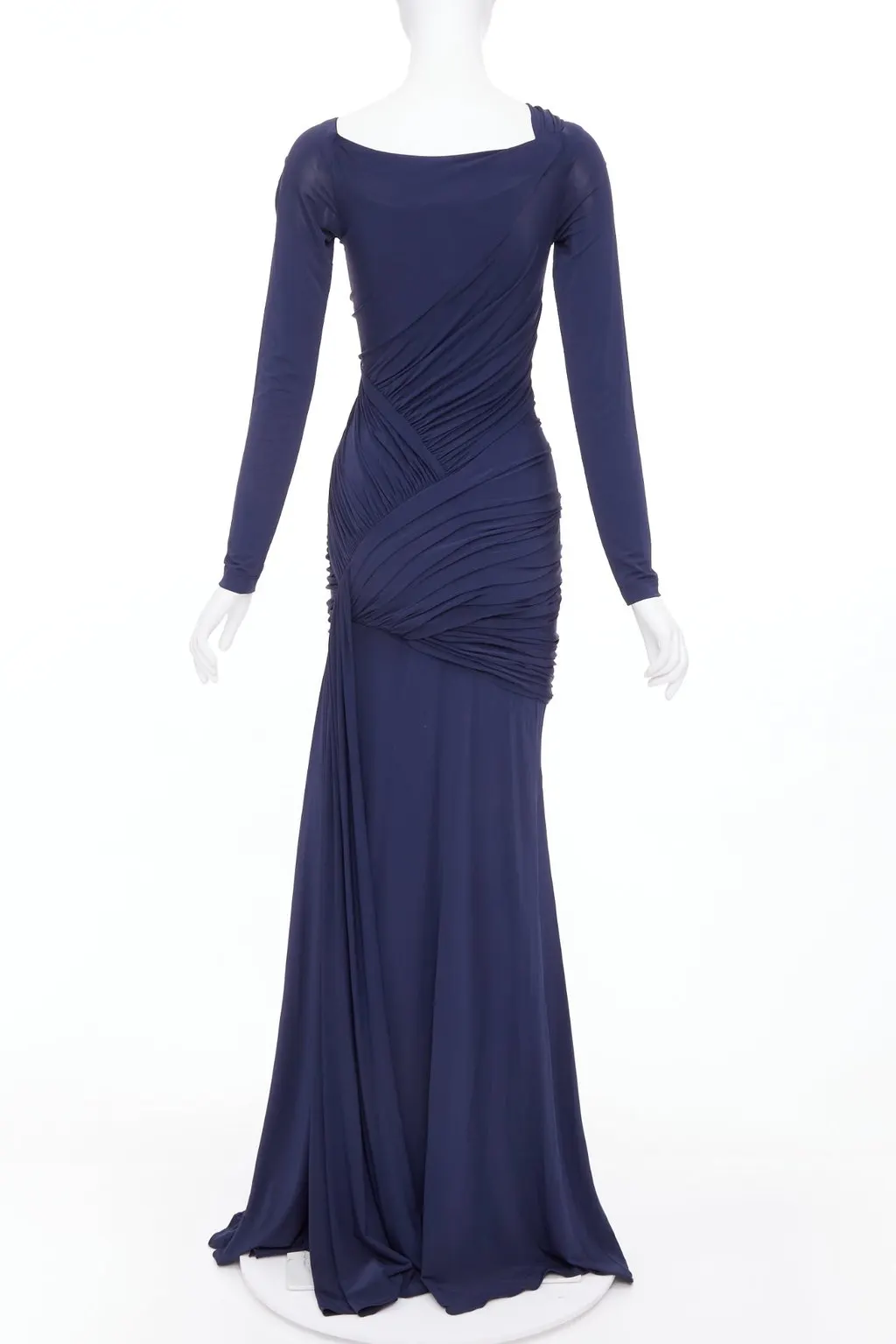 Donna Karan Navy Viscose Dress Navy Viscose Very good - Box View